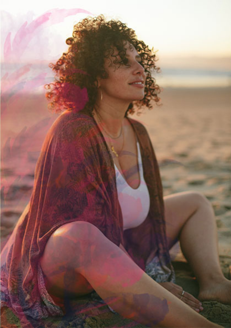 Elizabeth DiAlto beach sitting swath